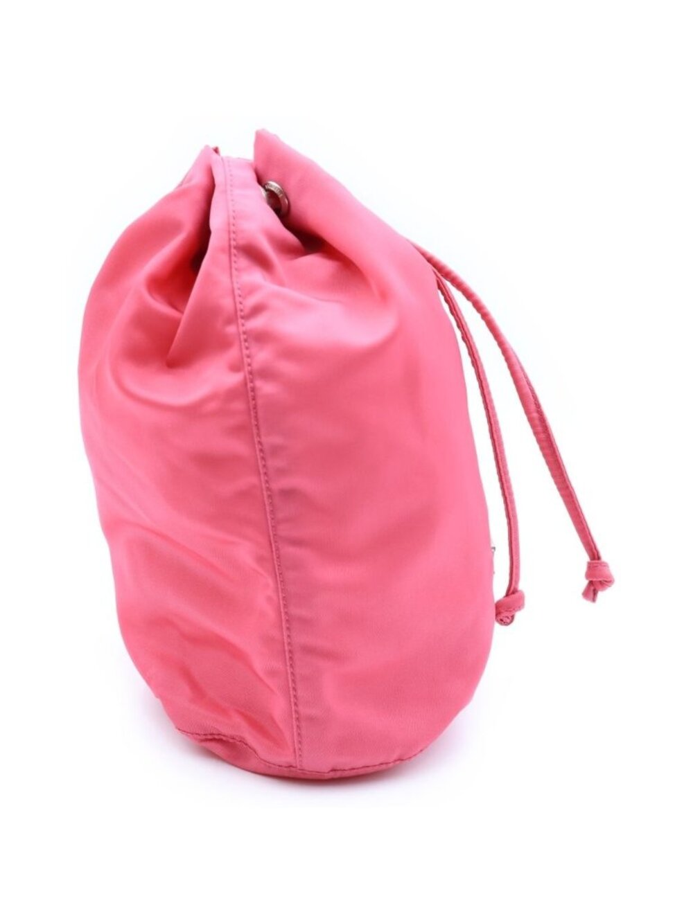 Prada Drawstring Pouch Pink Tessuto Card - Picture 3 of 9